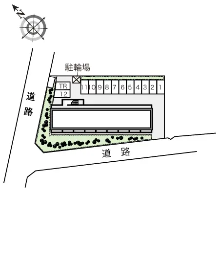 ★手数料０円★西宮市山口町上山口　月極駐車場（LP）